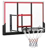 HOMCOM Wand-Basketballkorb mit Spezialkorb - 102 x 76 x 110 cm - innen außen
