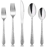 HaWare Besteck Set, 60-teiliges Edelstahl Besteckset für 12 Personen mit Messer Gabel Löffel,...