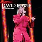 Wandkalender 2026, quadratisch, David Bowie, 30,5 x 30,5 cm, Monatsansicht, 16 Monate, Symbole,...