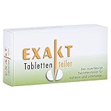 Exakt® Tablettenteiler - einfach & präzise Tabletten teilen - ohne Verletzungsrisiko - praktisch...