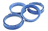 4x Zentrierringe Ø66,6 auf Ø57,1/66.6mm - 57.1mm passend für Borbet, DBV, Proline Wheels, Keskin,...
