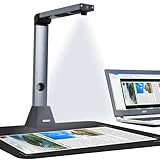 Bamboosang Dokumentenkamera X3, Tragbarer High Definition Dokumentenscanner, Aufnahme bis Größe...