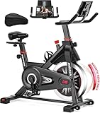 Heimtrainer Fahrrad mit Magnetischem Widerstand, DMASUN Ergometer Heimtrainer mit LCD Display &...