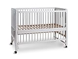 tiSsi® XXL Anstell- / Beistellbett HAJO Buche WEISS 124x64 cm