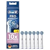 Oral-B Pro Sensitive Clean – ORIGINAL Aufsteckbürsten für Elektrische Zahnbürste – Sanfte...