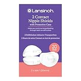 Lansinoh Stillhütchen 20 mm (Größe 1), 2 Stück inkl. Aufbewahrungsbox - angenehmes Tragegefühl...