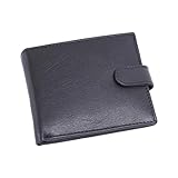 Biggs & Bane Herren Bifold Leder Geldbörse mit Lasche Münzfach, Schwarz , Standard, BB40 - Schwarz...