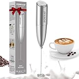 POWSAF Elektrische Milchaufschäumer, Handheld Milchschäumer Stab, Milchaufschäumer Stab, 13000...
