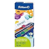 Pelikan 720250 Deckfarbkasten K12, 12 Farben + 1 Tube Deckweiß, 1 Stück