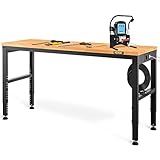 VEVOR Höhenverstellbare Werkbank 122 x 61 x 72-97 cm Spanntisch, 900 kg Gewichtskapazität...