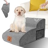 Zvonema Hundetreppe, Haustiertreppe, Hundetreppe Sofa aus Schaumstoff, Waschbar rutschfeste...