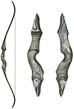 Obert Black Hunter 60 Zoll Profi Bogenschießen Takedown Recurvebogen Set 20-65lbs Rechtshand...