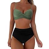 Badeanzüge für Damen, zweiteilig, Badeanzug, Push Up Sexy, brasilianischer Bikini, Tanga, hohe...