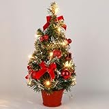 40 cm Großer Weihnachtsbaum Mit Lichtern | Beleuchteter Weihnachtsbaum | Künstlicher...