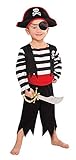 Tante Tina Piratenkostüm Jungen - 5-teiliges Piratenkostüm für Jungen mit Tunika , Hose , Gürtel...