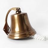 Schiffsglocke aus Aluminium mit Messing-Antik-Finish, 12,7 cm