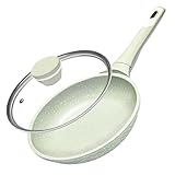 DYGG Antihaft Bratpfanne 20 cm mit Glasdeckel - 100% PFAS/PFOA Frei, für alle Herdarten (Induktion,...