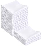 BUYGOO 25PCS Taschentücher Baumwolle Stofftaschentücher 28 x 28cm Taschentücher Stoff taschentuch...