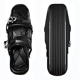 Mini Short Ski Skates Short Mini Skating Ski Shoes Adjuatable Short Snow Skateboard for Winter...
