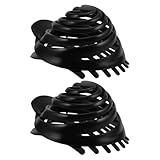 MAGICLULU 2 Stück Haarknoten Styling Runde Spiral Haarklemme aus Kunstharz Rutschfester Volumen...