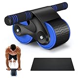Abdominal Roller Abdominal Trainer Wheel Fitness Roller Bauch Roller Training, Home Workout...