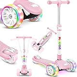 KIDIZ® Roller Kinder Scooter X-Pro2 Dreiradscooter mit PU LED Leuchtenden Räder Kinderroller...