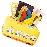 FRCOLOR Montessori Tissue Box mit Knisterpapier Sensorisches Lernspielzeug für Kleinkinder Monate...
