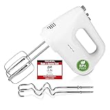 EMERIO elektrischer Handmixer Handrührer Mixer Handrührgerät mit 250 Watt 6 Geschwindigkeiten &...