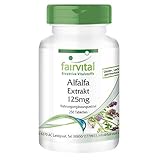 Fairvital | Alfalfa Tabletten - 125mg Alfalfa-Extrakt pro Tablette - Medicago sativa (Luzerne) -...