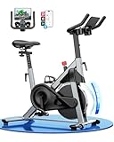 Heimtrainer Fahrrad mit Verstellbarem Magnetwiderstand, Ergometer Hometrainer für Zuhause 136kg mit...