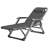 Liegestuhl für Garten, zusammenklappbar, flach, für den Außenbereich, Strandstuhl für Zuhause,...