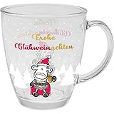 Sheepworld Glastasse Motiv 'Glühwein' | Glas, Tasse in Geschenkbox, 35 cl, farbiger Druck | Tasse...