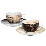 Ritzenhoff & Breker Havanna Cappuccino, 2er Set, hochwertiges Porzellan, spülmaschinengeeignet,...