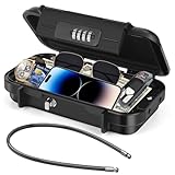 Tragbarer Tresor,Ambesty Geldkassette Zahlenschloss Wasserdicht,Mini Safe Tresor mit 6MM Dicker...