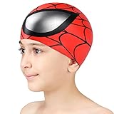 AOMIG Badekappe Kinder, Badehaube für Mädchen Jungen Teens, Silikon wasserdichte Bademütze,...