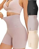 FINETOO 3er Pack Bauchweg Miederhose Damen High Waist Boxshorts Seamless Shapewear Hohe Taille Body...