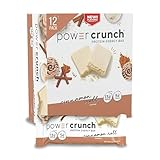 Power Crunch Protein Wafer Bars, High Protein Snacks mit leckerem Geschmack, Zimtrolle, 40 ml (12...