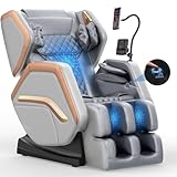 NAGLIFOR Massagesessel, Ganzkörper-Massagestuhl mit 14 Rollen, 8 Airbags Massage, Heizfunktion,...