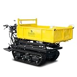 BAMATO Mini Raupendumper MTR-1000PROL mit Liftfunktion | 1000kg Zuladung | 9 kW Leistung | 110mm...