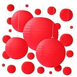 FUTUREORYY 25 Stück Bunte Faltbare Papierlaternen Hängende Festlaternen aus Papier Dekorative...