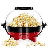 Gadgy Popcorn Maschine groß - Retro Popcorn Maker 5 L - Popcorn Maker mit Antihaftbeschichtung und...