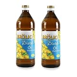 Brölio - Distelöl, 2 x 0,75 Liter Glasflasche, reich an natürlichem Vitamin E, 100% pflanzlich,...