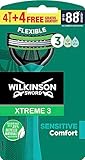 Wilkinson Sword Xtreme 3 Sensitive Einwegrasierer mit 3 weichen Klingen und Aloe Vera & Vitamin E...