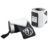 GORILLA SPORTS® Handgelenk Bandagen - 2er Set, 45 x 8cm, Baumwolle, Nylon, mit Klettverschluss,...