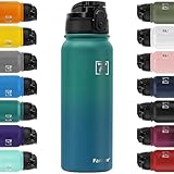 Fanhaw 600ml Trinkflasche Edelstahl mit 1 Deckel (Chug Deckel) - Für Schule, Kinder, Frauen,...