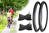 2X Fahrradreifen 1 1/2 x 28 Zoll ETRTO 40-635 mit Reflexstreifen + 2X Schlauch Dunlop Fahrrad...