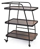 XDLEDMKIZ Servierwagen für Hotels, Restaurants und Bars, modernes Design, 3-stöckiger...