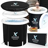 Athleticx Premium Eisbad XXL, Faltbare badewanne Erwachsene, Faltbare Aufblasbare Eistonne für...