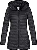 ONLY Damen Jacke Steppmantel Tahoe Coat (18) Kapuze 15156570 Black M