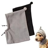 XURJUMI 2 Stück Hundemütze, Hundewarme Kopfbedeckungen, Winter Haustier Schal, Kostüm Hund, Hunde...